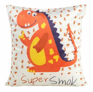 Povlak na polštář 45x45 cm Kido 1 (bílý + oranžový)