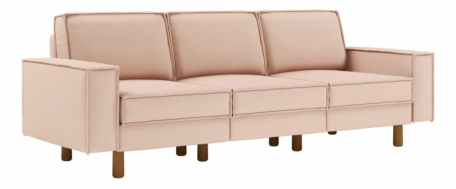 Pohovka Spary E (lososová + ořech)