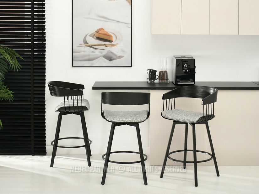 Židle Pavel (černošedá + černá)