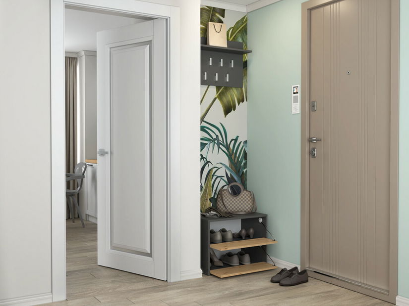 Botník (skříňka na boty) Metido 1 (antracit + dub artisan)