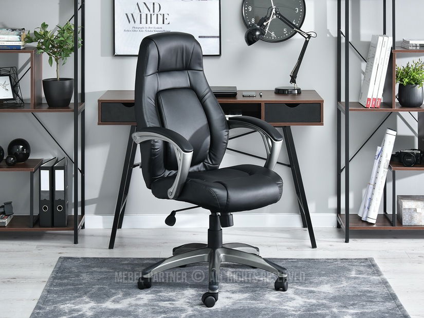 Křeslo Druker (černá + šedá)