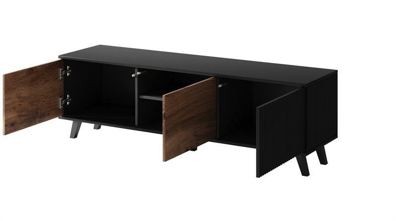 Tv stolek Ranae RTV1 (dub wotan + černá)