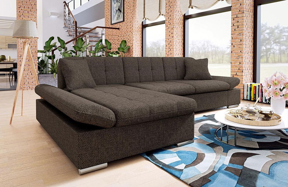 Rohová sedací souprava Makalu (grafit)