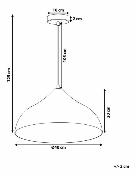 Závěsná lampa Iskandar (stříbrná)
