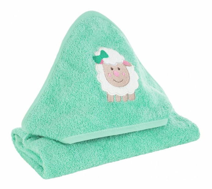 Ručník s kapucí Bambino 51 (mátová)
