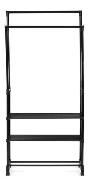 Věšák na kolečkách Ganaban (černá)