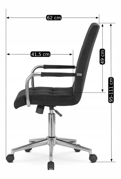 Kancelářské křeslo Bilingual (černá)