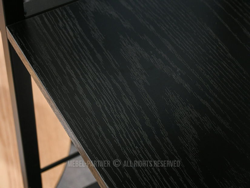 Regál Noel (černé dřevo + černá)