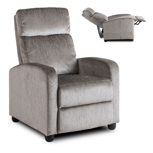 Polohovací křeslo Dominaba (světle šedá)