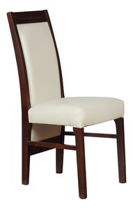 Jídelní židle Krona (krémová + ořech tmavý)
