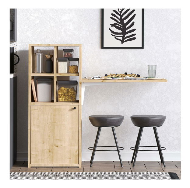 PC stolek Aliex 13 (ořech + černá)