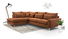 Rohová sedací souprava Cristal (hnědá) (L)