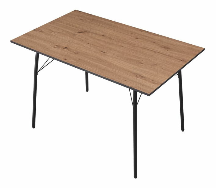 Jídelní stůl 120 MALAK (dub artisan + černá) (pro 4 osoby)