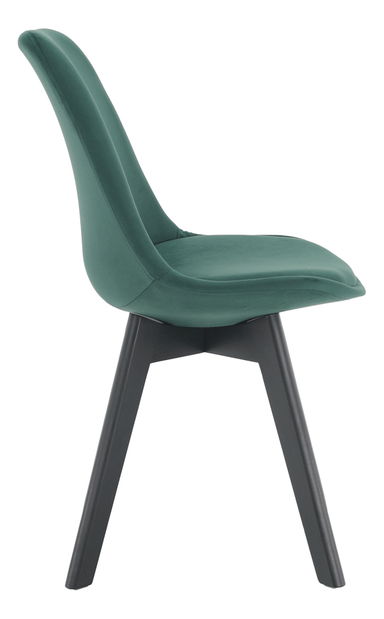 Jídelní židle Blanche (emerald + černá)