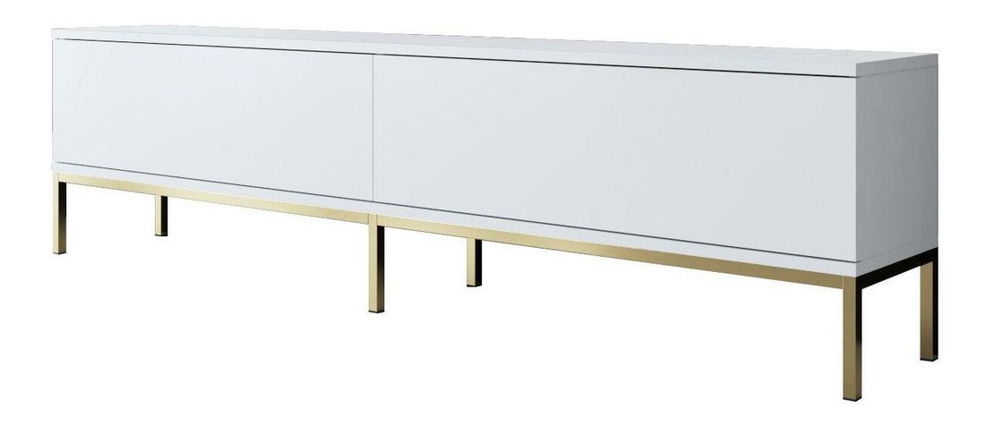 TV stolek/skříňka Vibubi 2 (bílá + zlatá)