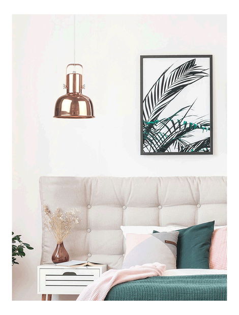 Závěsná lampa Avril 3 (růžovozlatá)