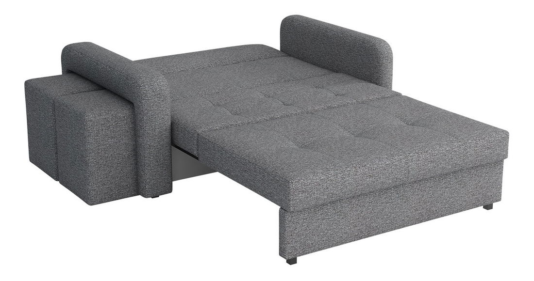 Rozkládací pohovka s taburetkami Carivia Home II (mangová) (s úl. prostorem)