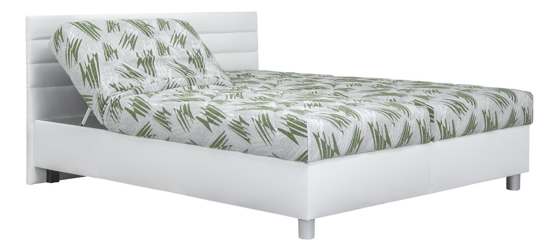 Manželská postel 160 cm Blanář Spa (bílá) (s rošty a matracemi Alena)