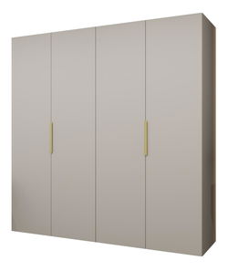 Šatní skříň 200 cm Mirabella 1 (kašmír + zlatá)