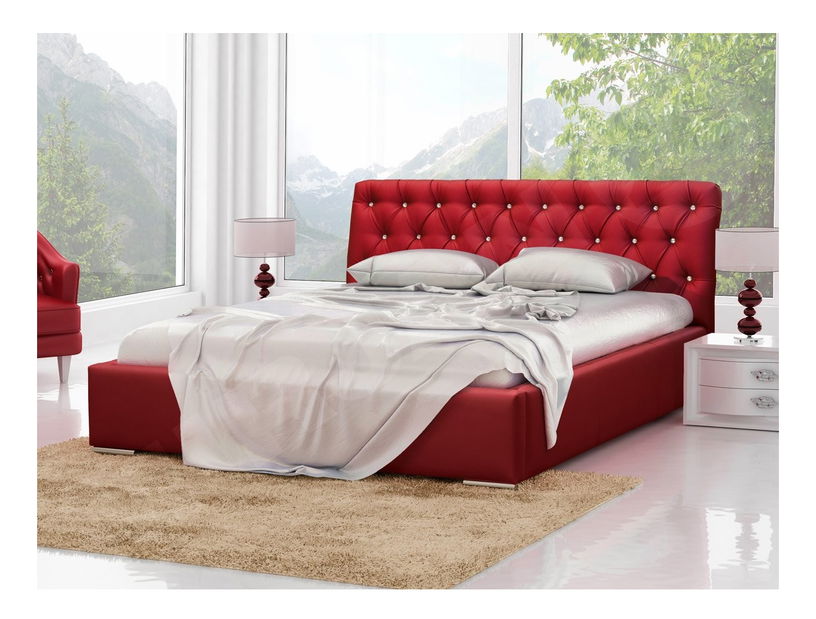 Kontinentální postel Enoa (černá) *bazar