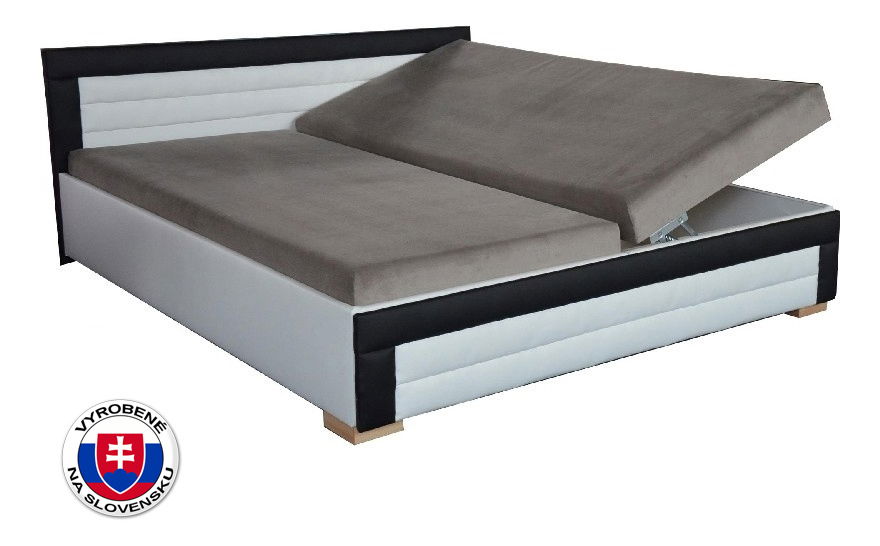 Manželská postel 180 cm Janette (s pružinovou matrací)