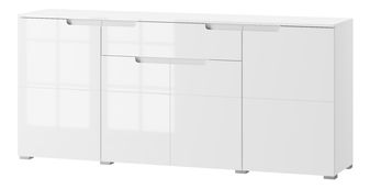 Komoda Sallosa 36 (bílá + lesk bílý)