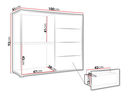 Komoda Alkyra AK1 (kašmír)