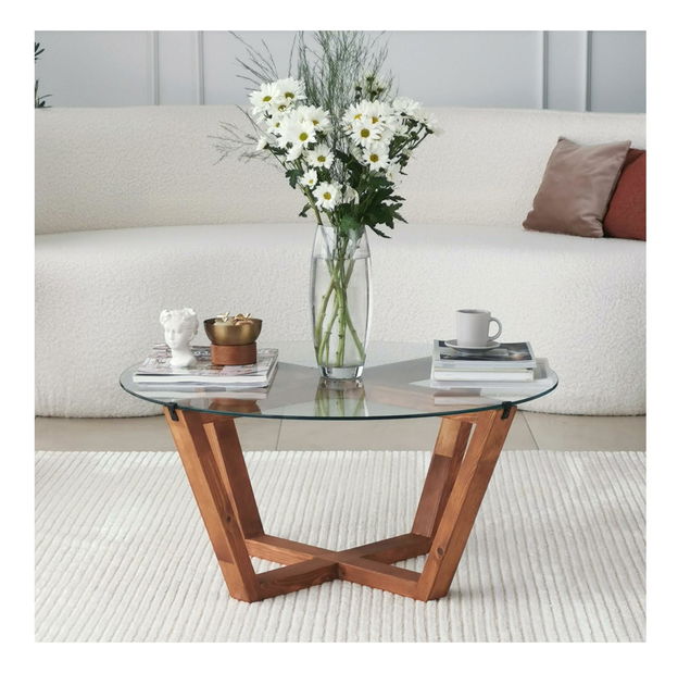 Konferenční stolek Putilo (dřevo přírodní)