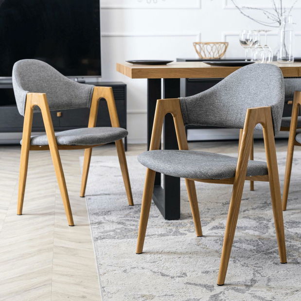 Jídelní židle Renuncio (šedá)