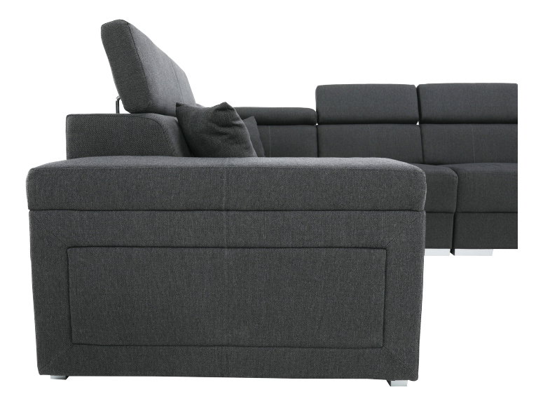 Rohová sedací souprava Cirdi (tmavě šedá) (P)