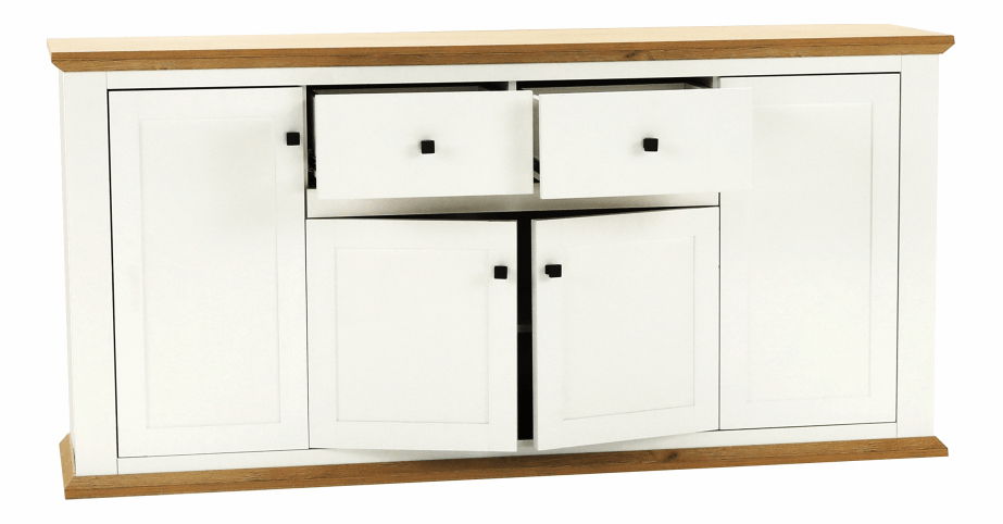Komoda Leoras MZ9 (bílá + dub grand)