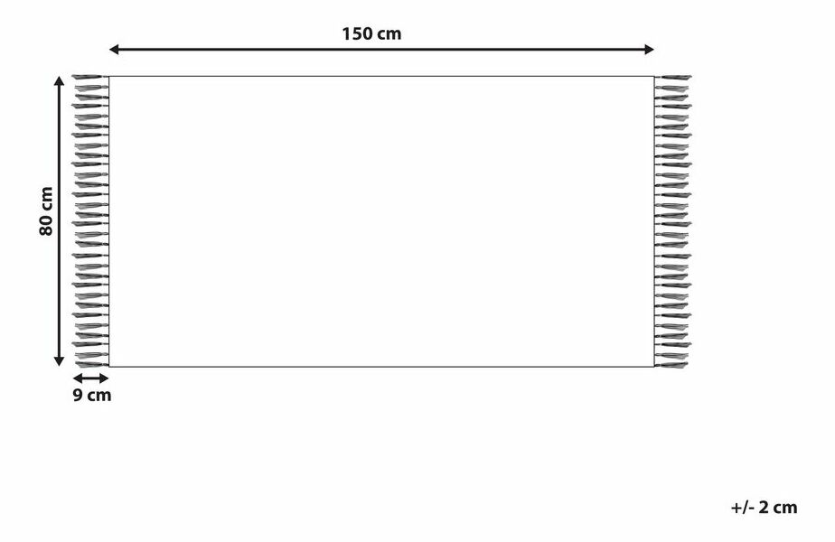 Koberec 80 x 150 cm Halia (oranžová)