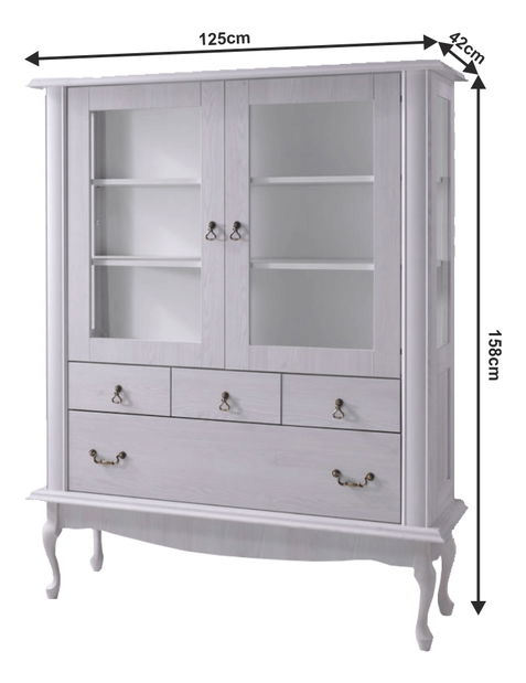 Vitrína Valiara DA5 (bílá)