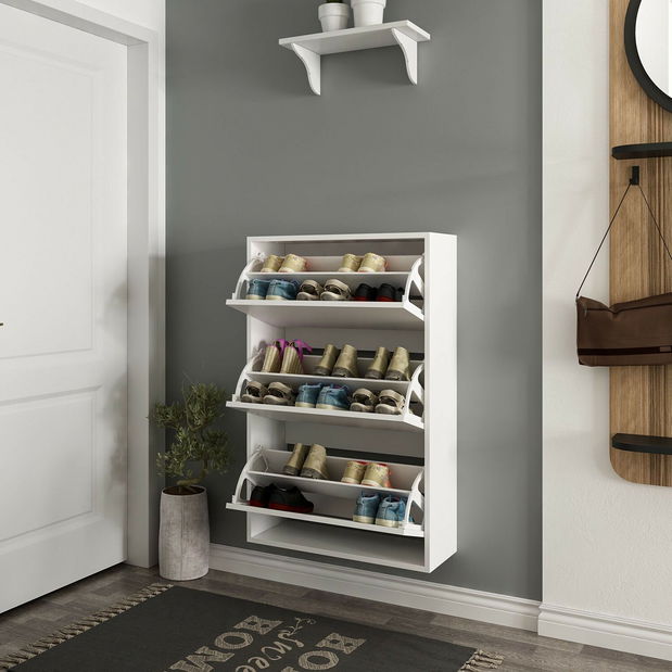 Skříňka na boty Liliama (Bílá)