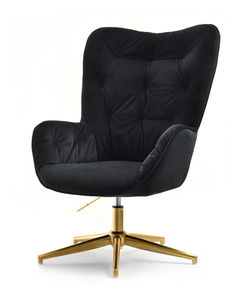 Křeslo Meryl (černá + zlato)