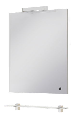 Zrcadlo Juventa Zlata ZlM-65 W (s poličkou, LED osvětlením a pohybovým senzorem)