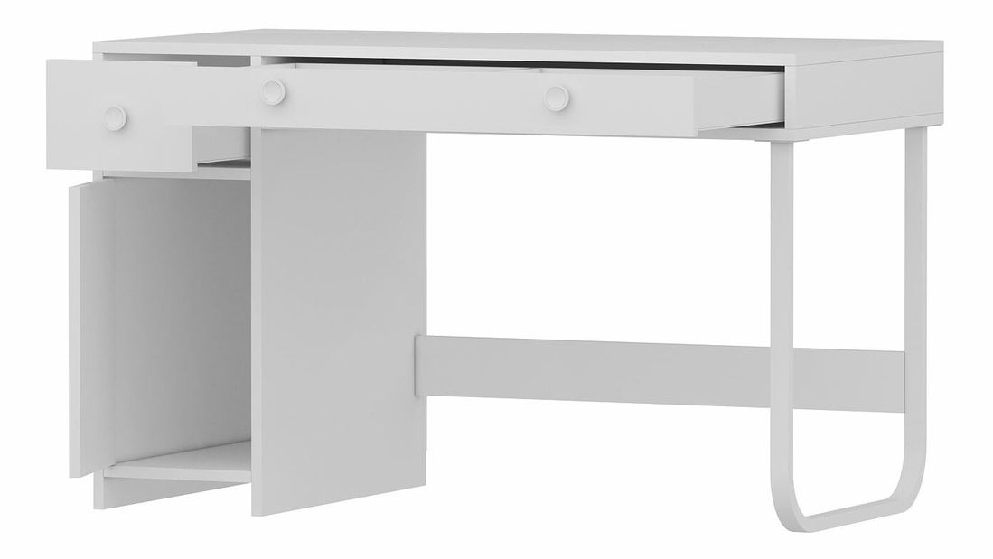 PC stolek Asilio (bílá)