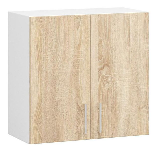 Kuchyňská sestava 240 cm Lula TYP2 B (bílá + dub sonoma)