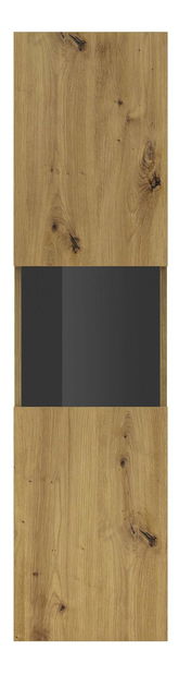 Vitrína Avernic Typ 05 (černá + dub artisan) *výprodej