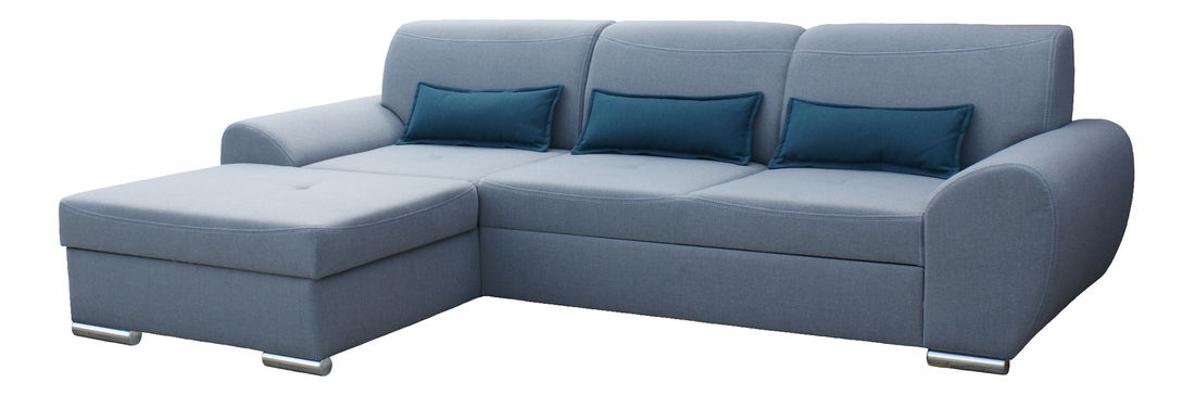 Rohová sedací souprava BRW Marco šedá (L)