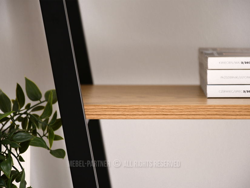 Regál Gecon Reg (dub + černá)