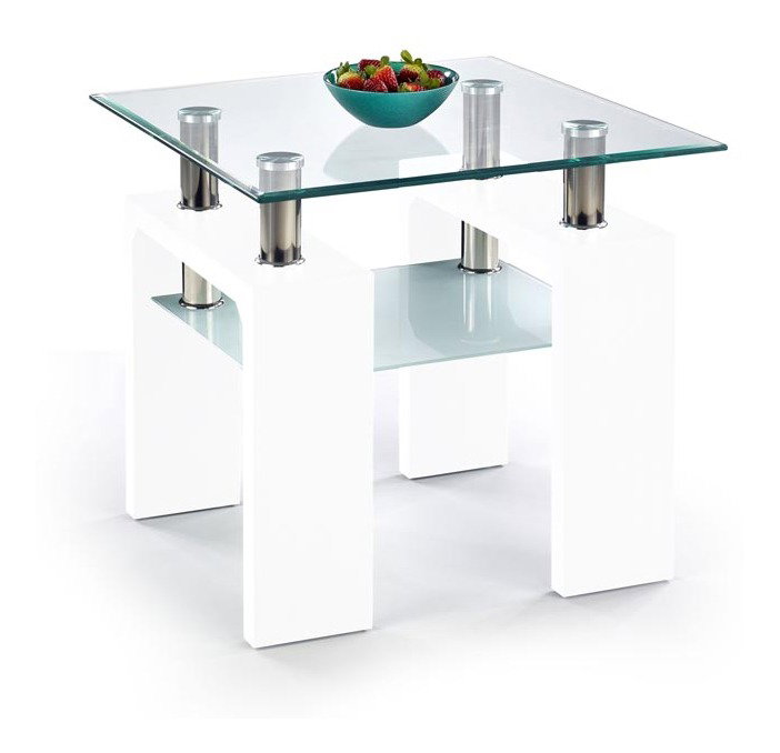 Konferenční stolek Diamond H Kwadrat (bílá)