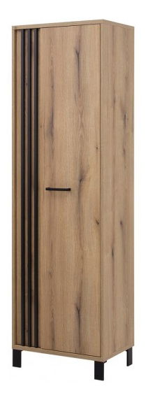 Policová skříň Neo NE7 (dub evoke + černá matná)