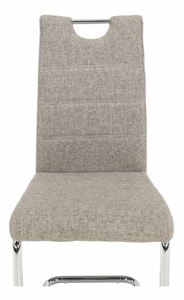 Jídelní židle Abalia New (béžová + chrom)