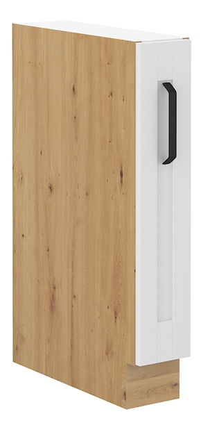 Spodní skříňka s výsuvným košem Lesana 2 (bílá + dub artisan) D15 CARGO 