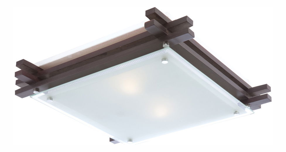 Stropní/nástěnné svítidlo Edison 48324-2 (tmavohnědá + satinovaná)