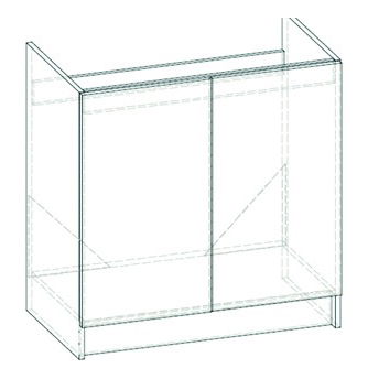 Dolní kuchyňská skříňka Lenna LV-09 (sonoma světlá)