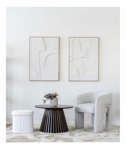 Taburetka Msiselia (bílá)