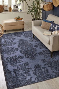 Koberec 75 x 230 cm Rina (tmavě modrá)