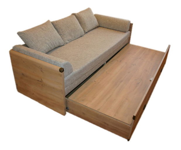 Rozkládací postel 80 až 160 cm BRW INDIANA JLOZ 80/160 (Borovice antická)